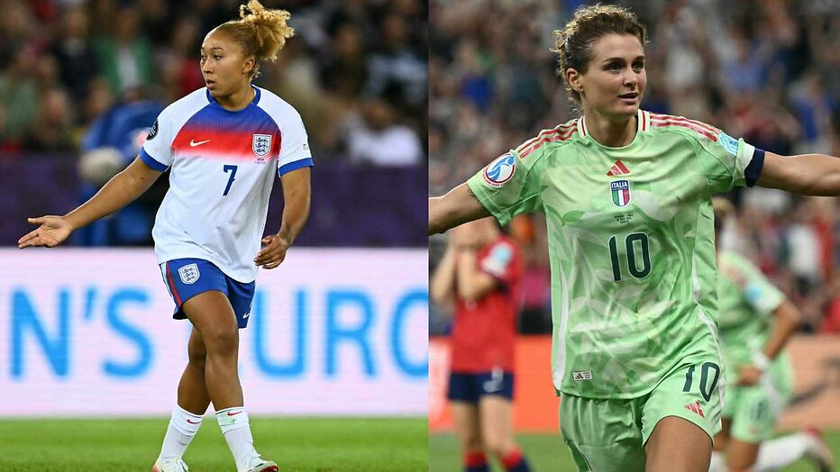 Lauren James van Engeland en Cristiana Girelli van italië