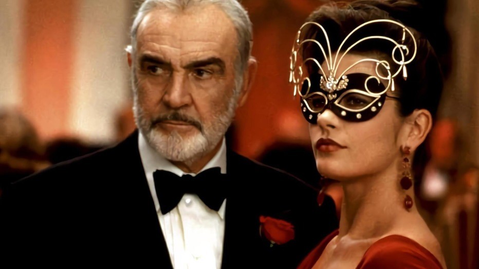 Sean Connery en Catherine Zeta-Jones in Entrapment