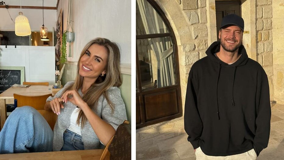 Esmee en Cas, bekend van Love Island. Esmee en Cas, bekend van Love Island.
