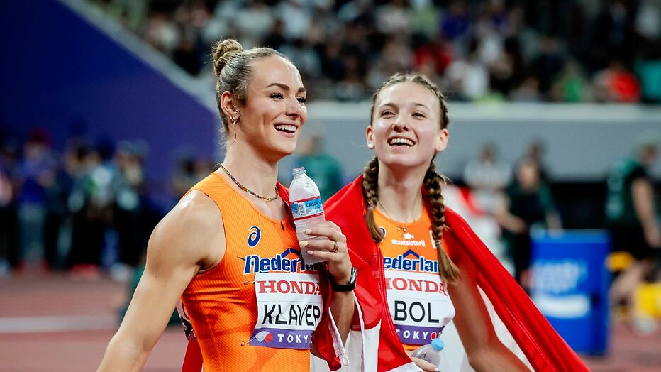 Femke Bol en Lieke Klaver 