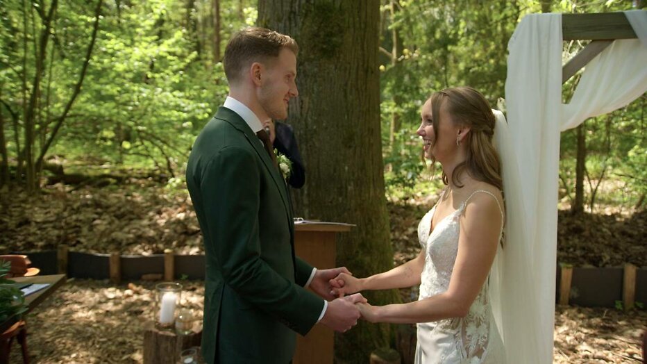 Eva met haar grote liefde Matthijs.