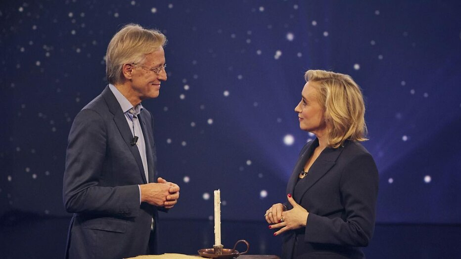 Robbert Dijkgraaf en Eva Jinek