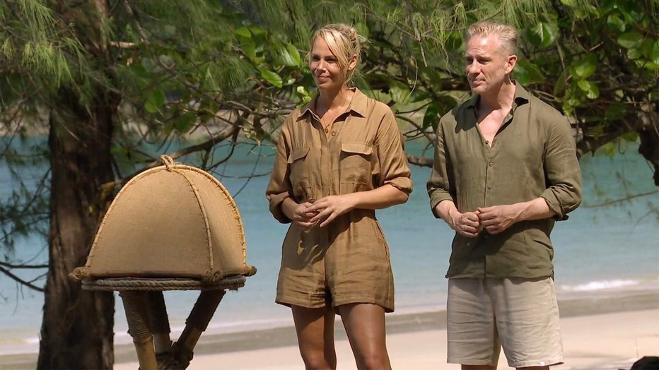 Nicolette Kluijver en Art Rooijakkers in Expeditie Robinson