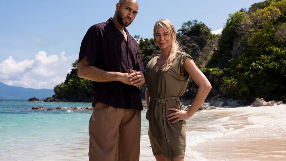 Nicolette Kluijver en Edson da Graça voor Expeditie Robinson