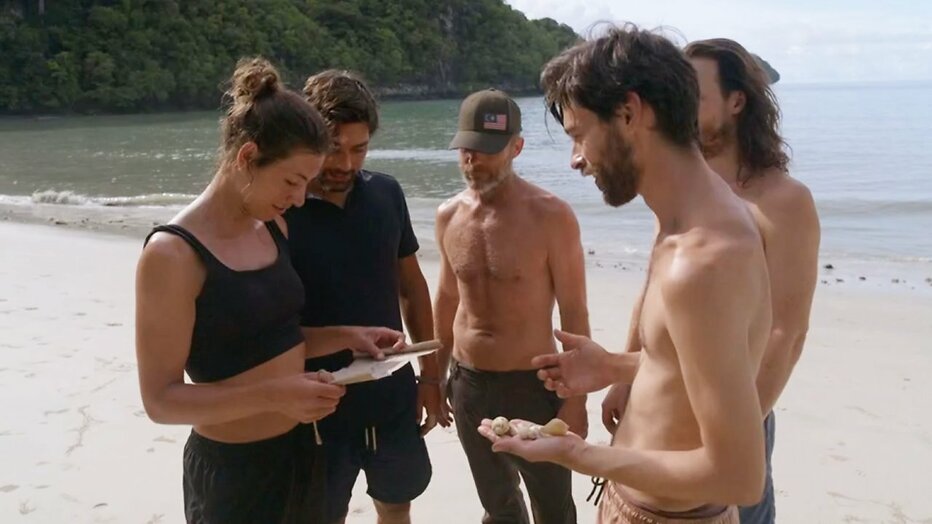 Ilse, Mark, Jochen, Guido en Willem voor Expeditie Robinson Ilse, Mark, Jochen, Guido en Willem voor Expeditie Robinson