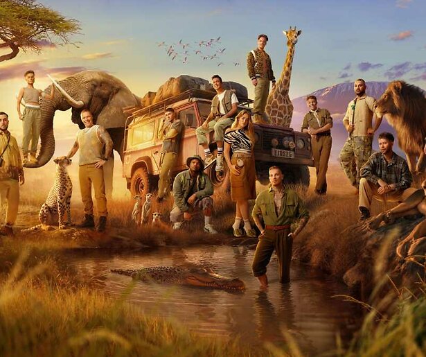 De eerste bewegende beelden van Echte Jongens op Safari