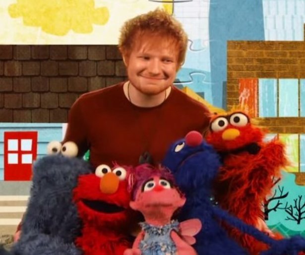 YouTube-hit: Ed Sheeran zingt met Elmo en Grover in Sesamstraat