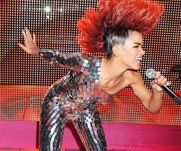 Zangeres Eva Simons in jury Idols