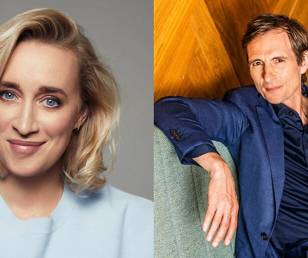 Eva Jinek sluit samen met Michel Vos het seizoen van Dit Was het Nieuws af