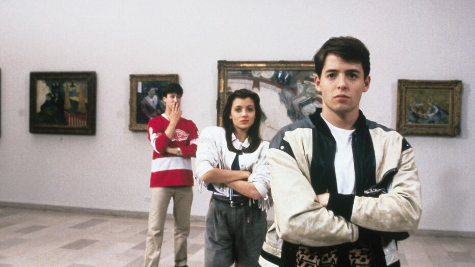 Alan Ruck, Mia Sara en Matthew Broderick in Ferris Bueller's Day Off