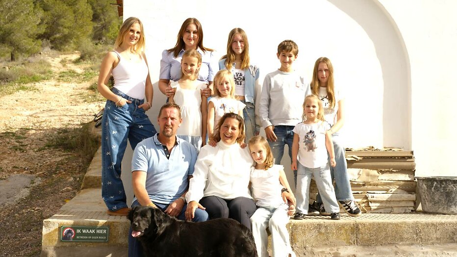 De familie Jelies in Spanje.