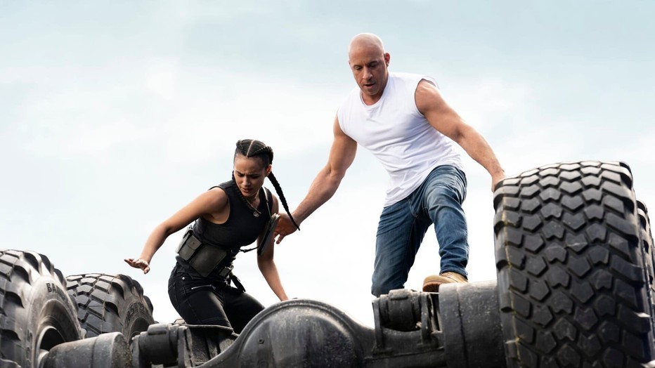 Vin Diesel en Michelle Rodriguez in Fast & Furious 9 Vin Diesel en Michelle Rodriguez in Fast & Furious 9