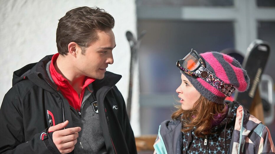 Felicity Jones en Ed Westwick in Chalet Girl Felicity Jones en Ed Westwick in Chalet Girl