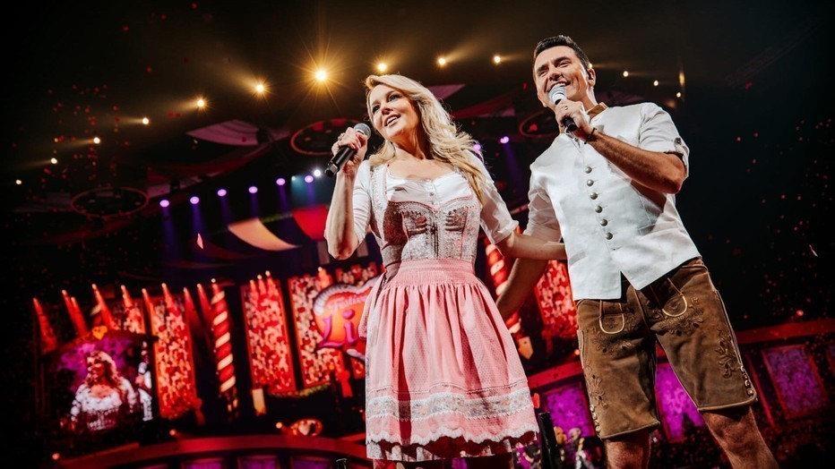 Chantal Janzen en Jan Smit tijdens Festival der Liebe