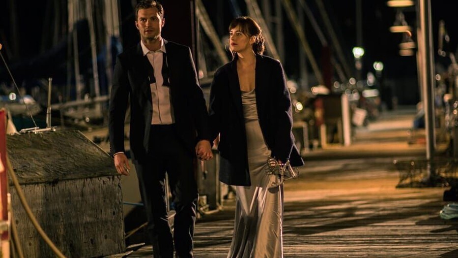 Jamie Dornan en Dakota Johnson in Fifty Shades Darker