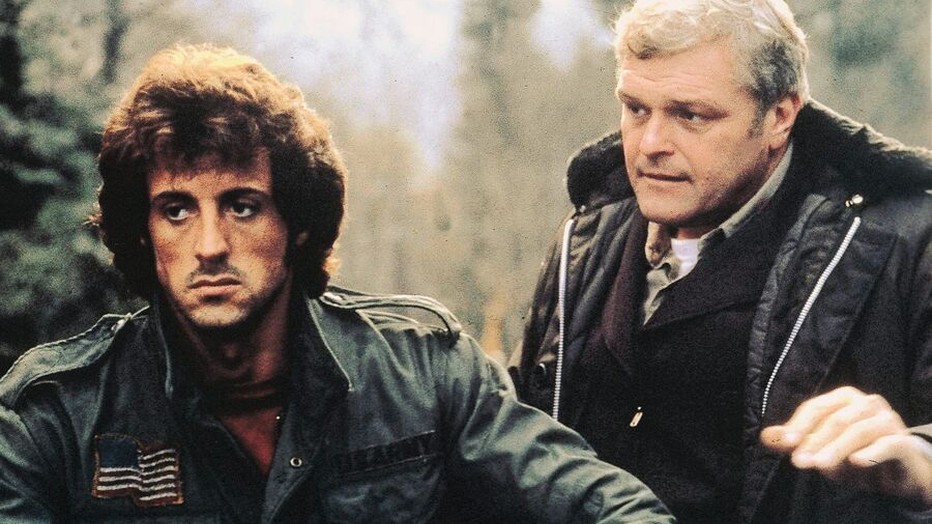 Sylvester Stallon en Brian Dennehy in First Blood