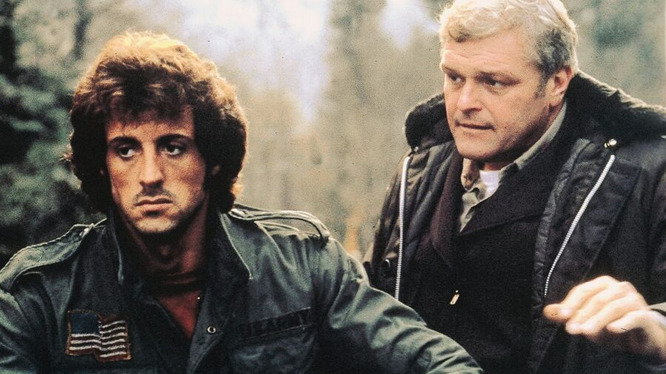 Sylvester Stallone en Brian Dennehy in First Blood