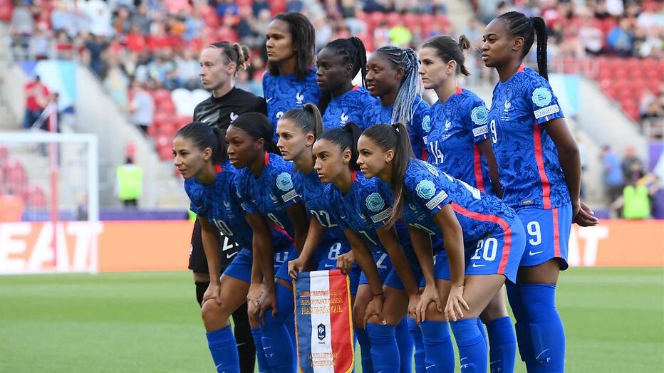 Franse ploeg tijdens EK Voetbal