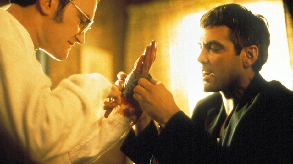 Quentin Tarantino en George Clooney in From Dusk Till Dawn