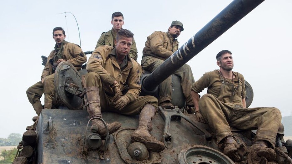 Brad Pitt en overige acteurs Fury