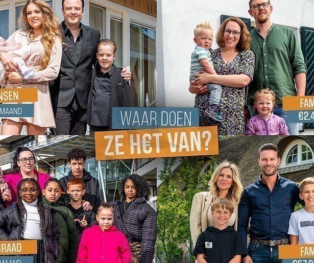 Deze vier families doen mee aan het EO-programma Waar doen ze het van?