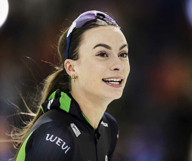 De schaatsfavorieten maken zich op voor de generale repetitie tijdens de Wereldbeker in Inzell