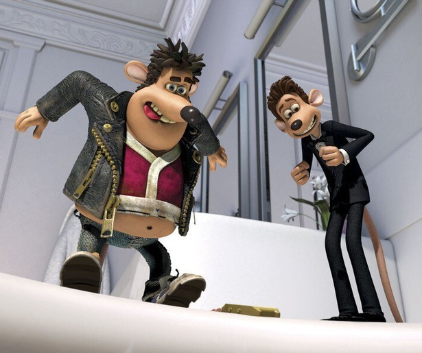 Hugh Jackman is een verwende rat in Flushed Away