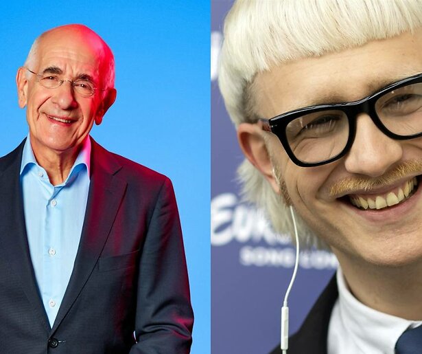 Frits Spits lyrisch over Joost Klein: 'Als hij niet wint, eet ik mijn microfoon op'