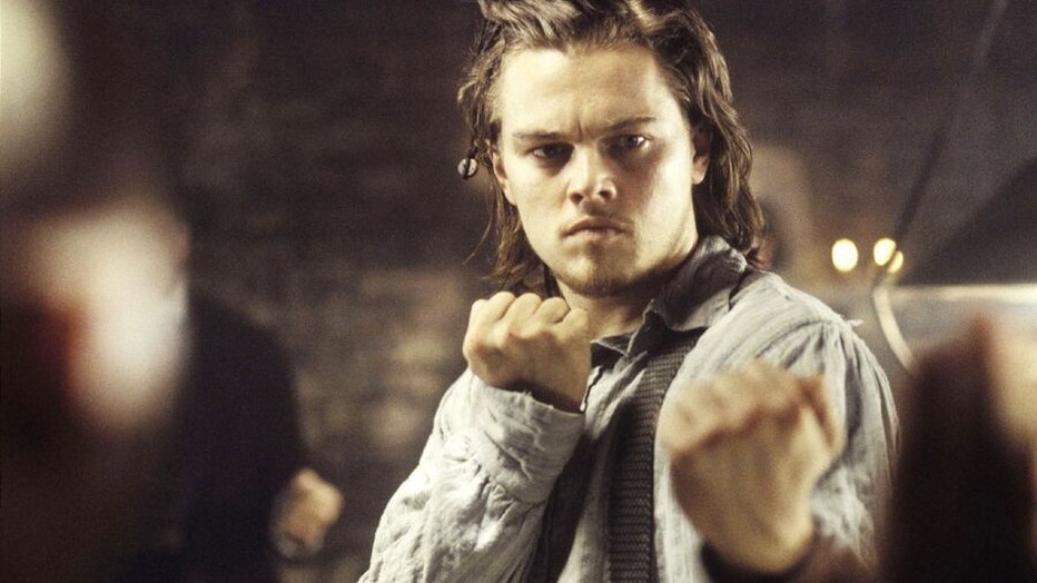 Leonardo DiCaprio voor Gangs of New York