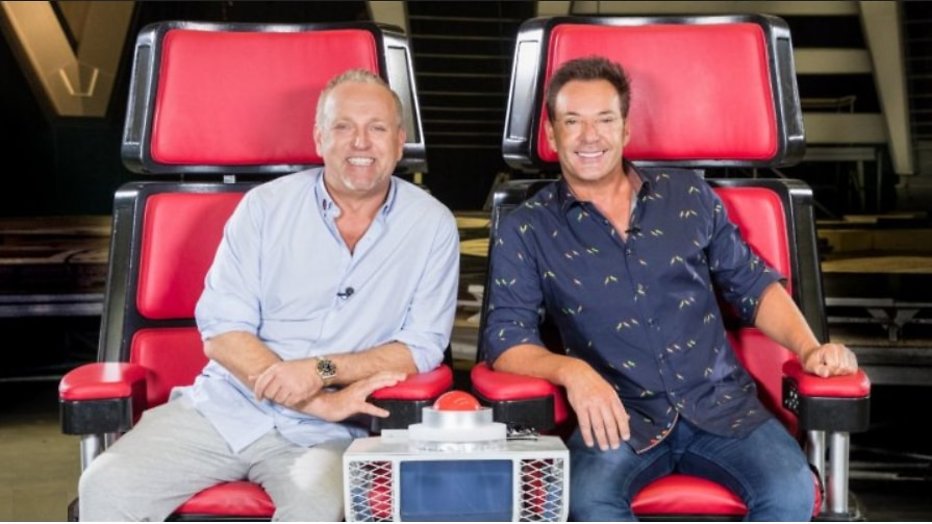Geer en Goor samen in jurystoel Voice Senior Geer en Goor samen in jurystoel Voice Senior