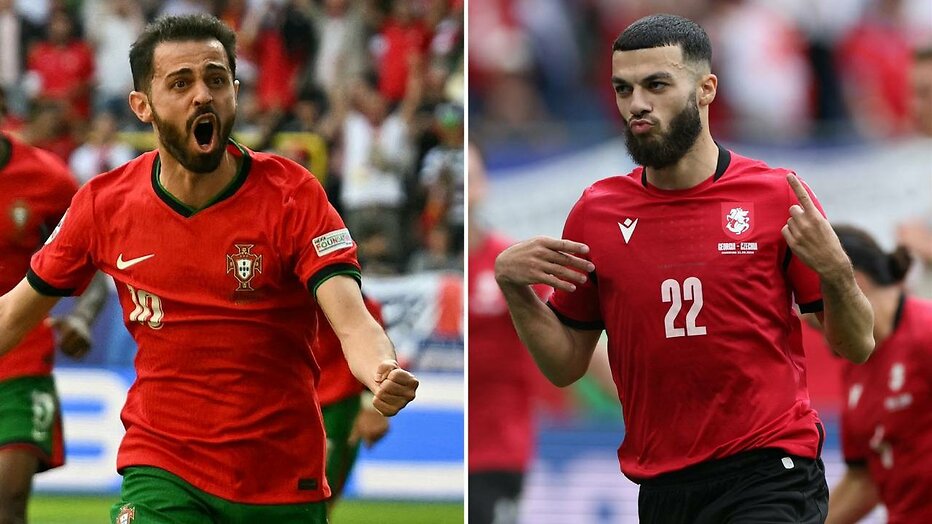 Bernardo Silva van Portugal en Georges Mikautadze van Georgië