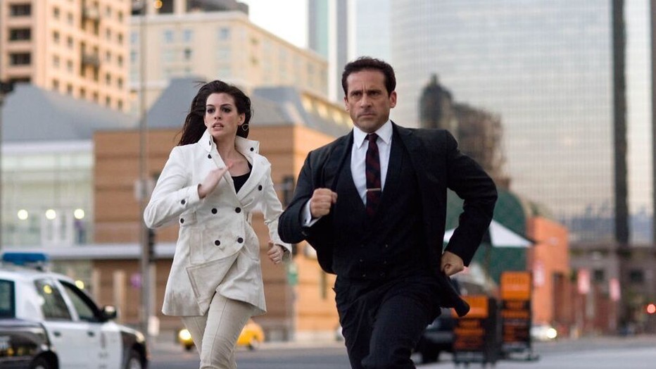 Steve Carell en Anne Hathaway in Get Smart Steve Carell en Anne Hathaway in Get Smart