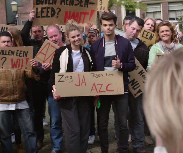 Online onvrede over vluchtelingen in GTST