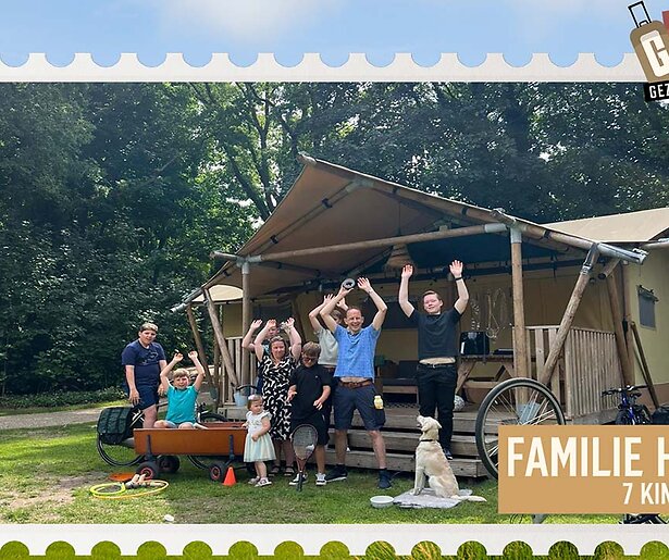 De familie Huis gaat op fietsvakantie in Grote Gezinnen, Grote Vakanties