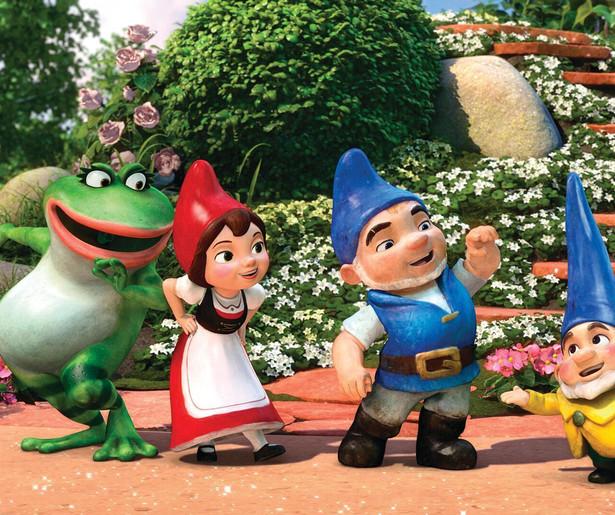 Tuinkabouters vliegen elkaar de tent uit in Gnomeo & Juliet