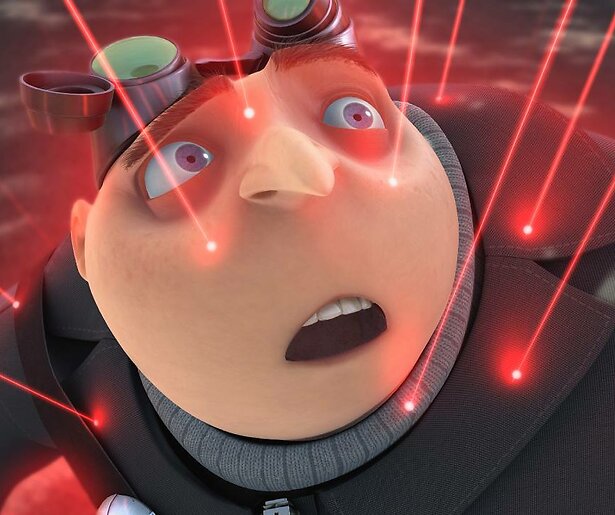 Gru heeft het gemunt op de maan in Despicable Me