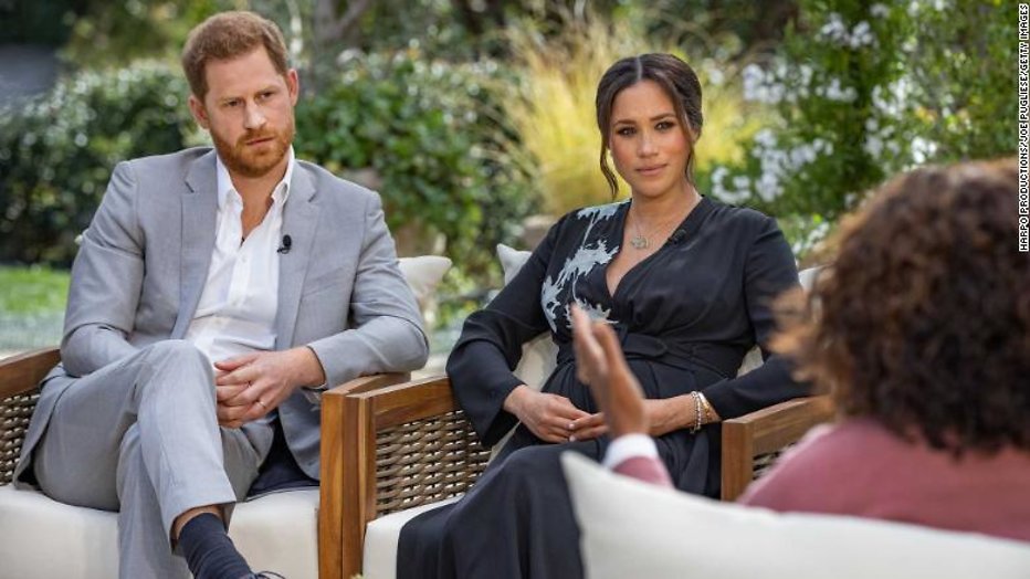 Harry en Meghan met Oprah Harry en Meghan met Oprah