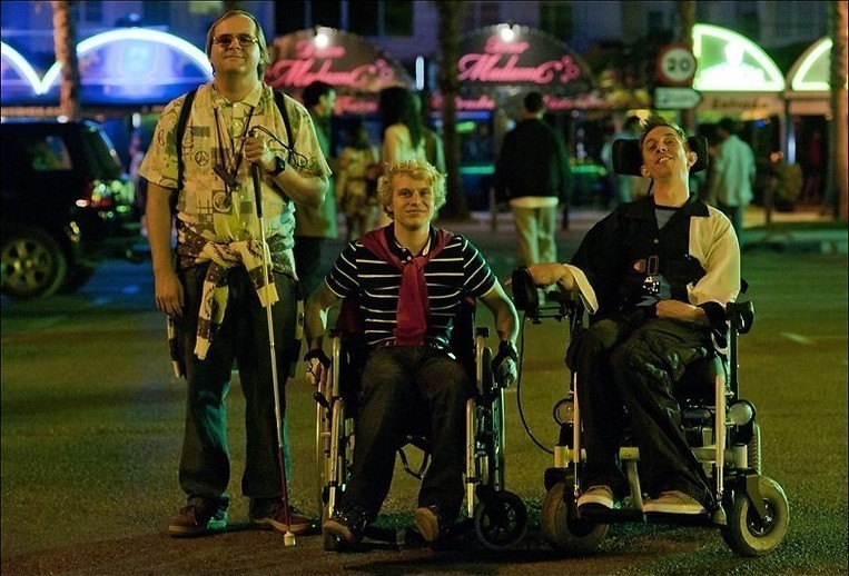 Een roadtrip met drie gehandicapten