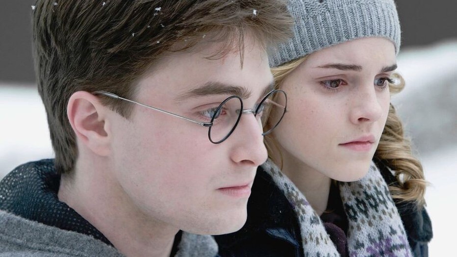 Daniel Radcliffe en Emma Watson in Harry Potter and the Half-Blood Prince