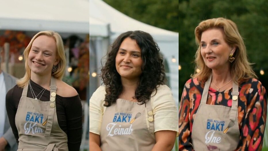 Kim, Zeinab en Ine voor Heel Holland Bakt Elke Dag