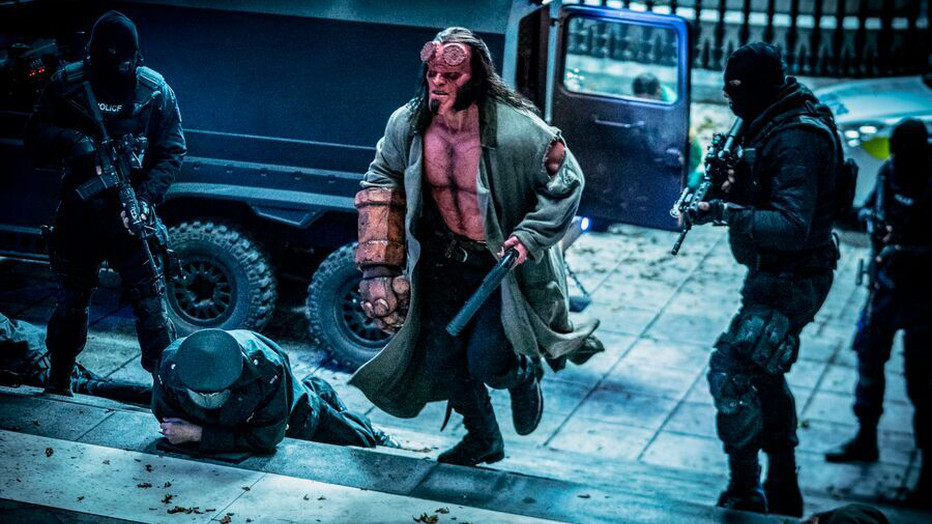 David Harbour in Hellboy