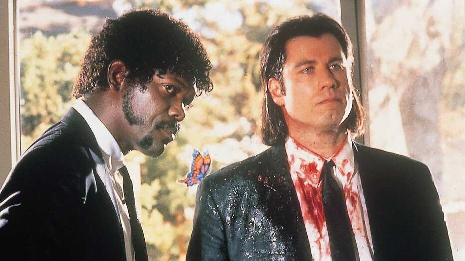 Samuel L. Jackson en John Travolto in Pulp Fiction