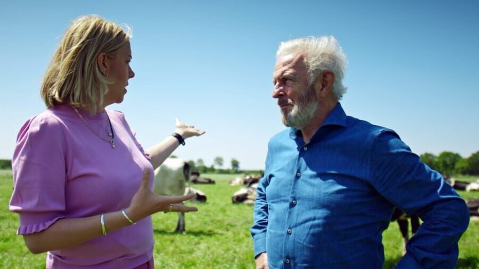 Huub Stapel en Nynke de Jong in Het Vuur van de Friezen Huub Stapel en Nynke de Jong in Het Vuur van de Friezen