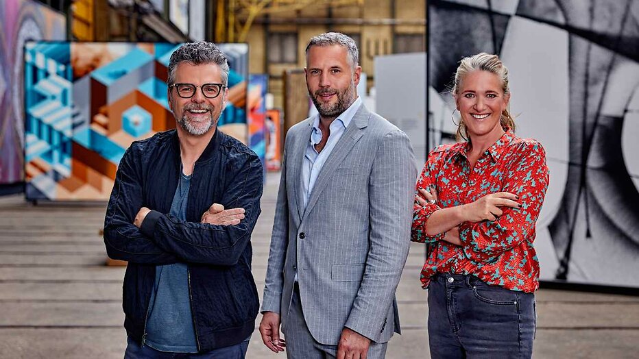 William Rutten, Tijl Beckand en Cynthia Boll in Het Perfecte Plaatje