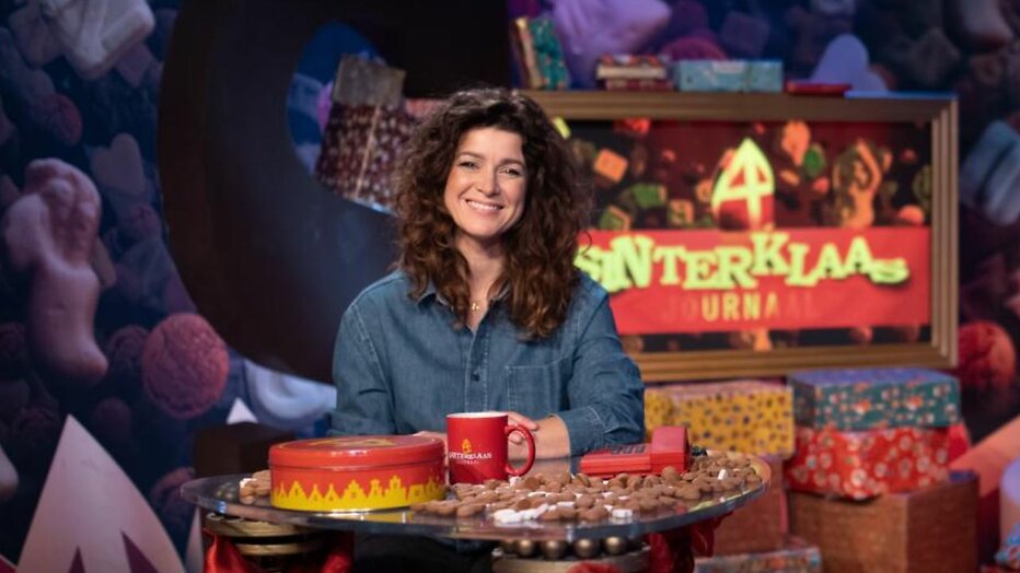 Merel Westrik in Het Sinterklaasjournaal.