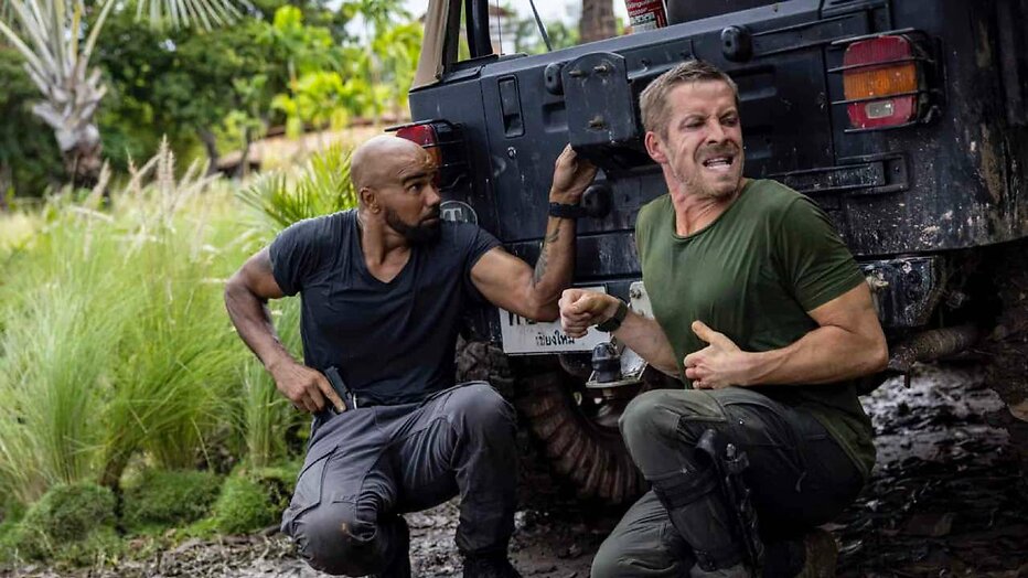 Shemar Moore en Sean Maguire in S.W.A.T.