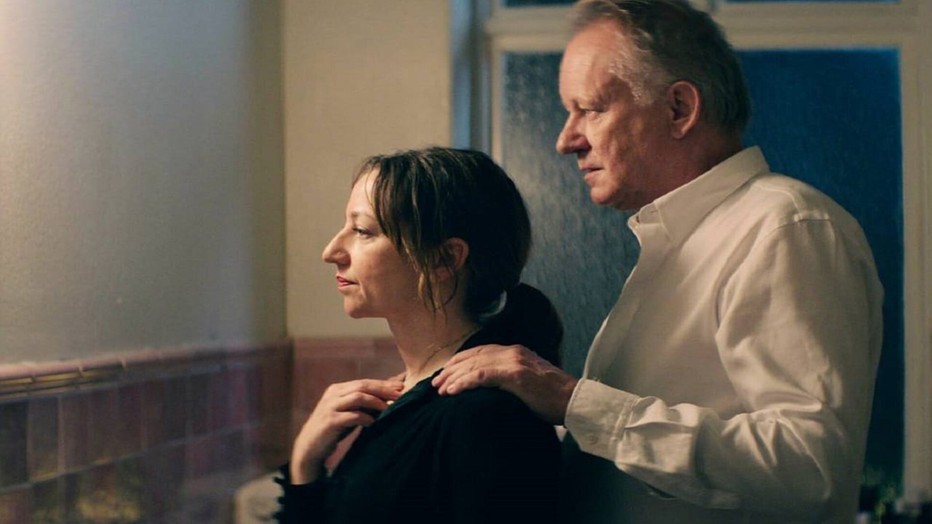 Andrea Bræin Hovig en Stellan Skarsgård in Hope