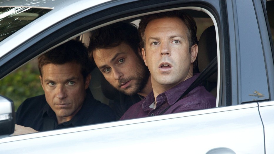 Jason Bateman, Jason Sudeikis en Charlie Day in Horrible Boss. Jason Bateman, Jason Sudeikis en Charlie Day in Horrible Boss.