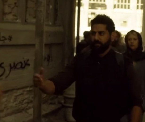 Arabische anti-Homeland leuzen onbedoeld verwerkt in de serie
