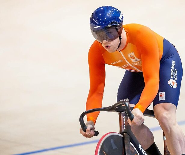 Harrie Lavreysen gaat op medaillejacht tijdens het EK Baanwielrennen in Heusden-Zolder